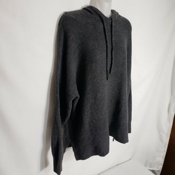 Victoria's Secret Womens Sweater Size Small Pullover Drawstring Hoodie Charcoal - Picture 5 of 9